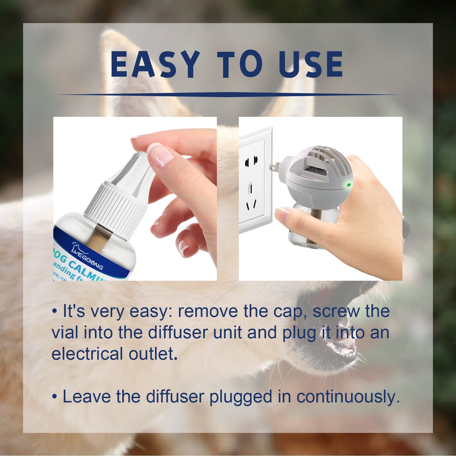 Pet Emotional Care Solution, Relieve Cats And Dogs Anxiety Fretful Comfortable And Calm Care Liquid