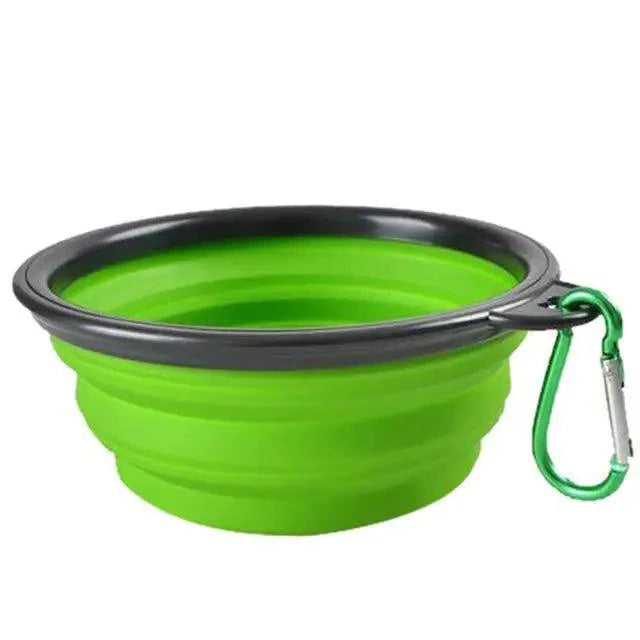 Collapsible Silicone Cat and Dog Food Water Bowl