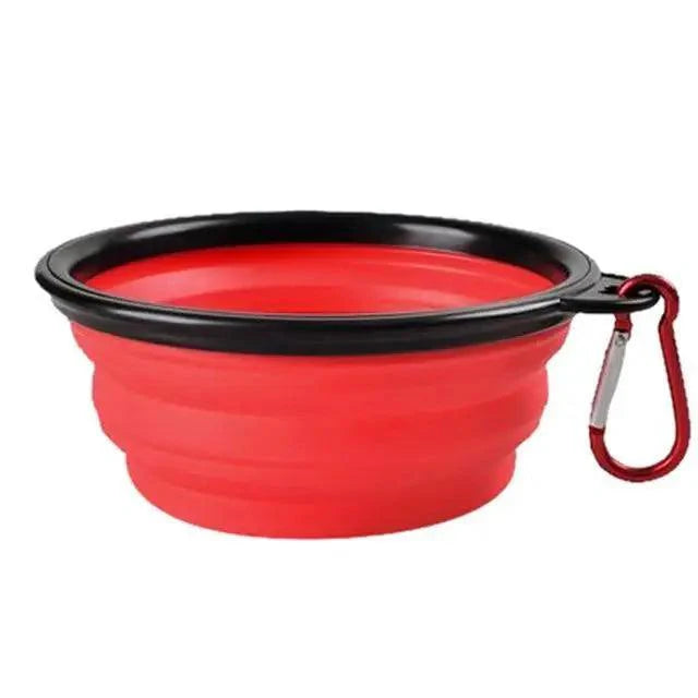 Collapsible Silicone Cat and Dog Food Water Bowl