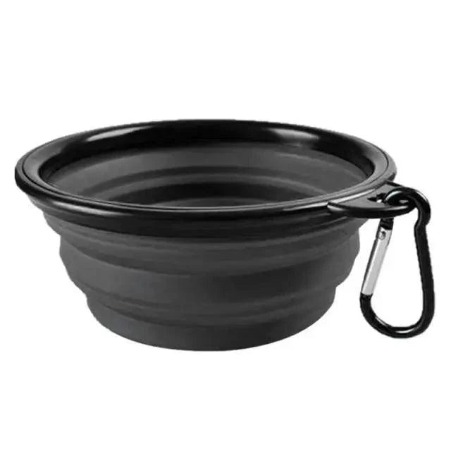 Collapsible Silicone Cat and Dog Food Water Bowl