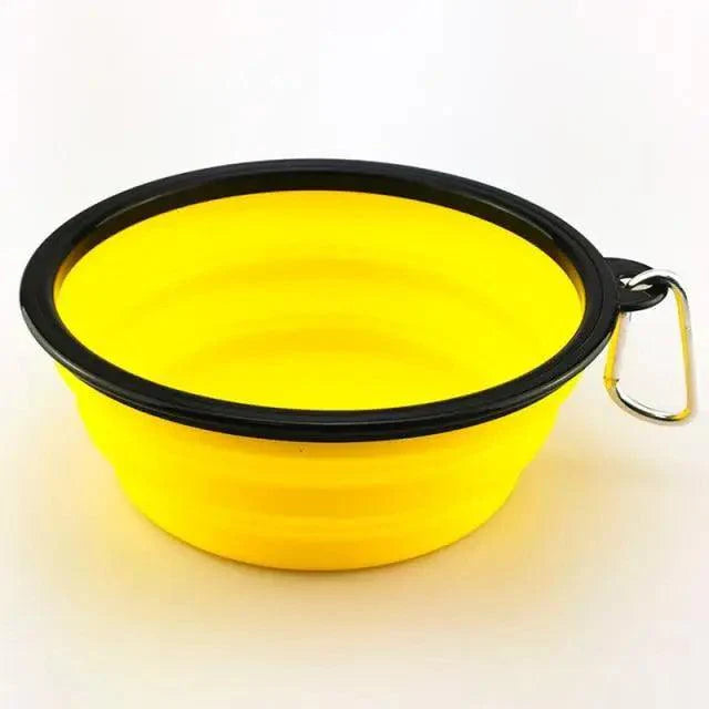 Collapsible Silicone Cat and Dog Food Water Bowl