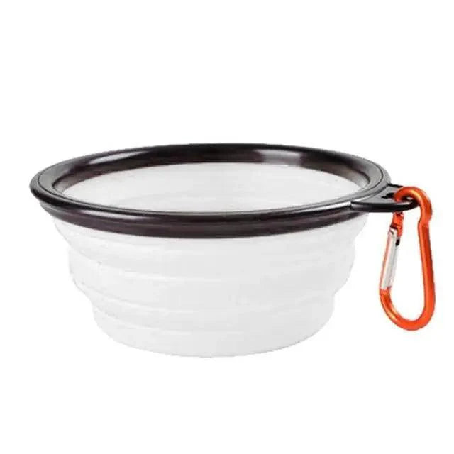Collapsible Silicone Cat and Dog Food Water Bowl
